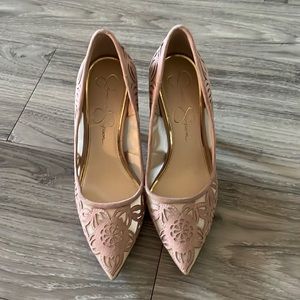 Jessica Simpson Lace Blush Pumps